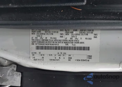 2015 Ford Transit-350 from USA, damaged, VIN 1FTSW2CM3FKA01013